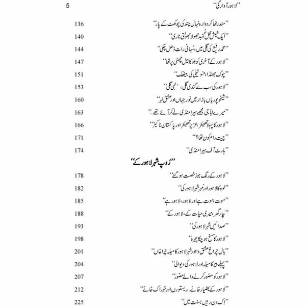 Lahore Awargi - Mustansar Hussain Tarar