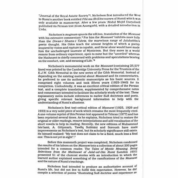 Mathnawi Of Jalalud'Din Rumi (English) (6 volumes in 1 book)